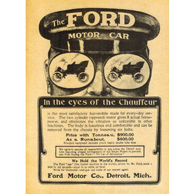 Ford Motor Car - Vintage-juliste