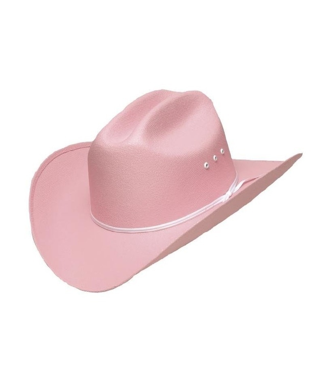 Cattleman Straw Hat Pink