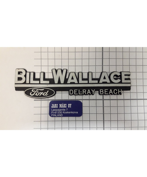 Dealer merkki muovia Bill Wallace