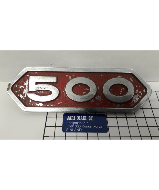 Merkki metallia 5-13/16" Fargo 500 1957-1968