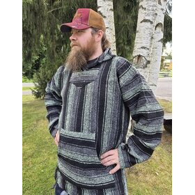  Baja-huppari Musta-harmaa-minttu **Koko 3XL**