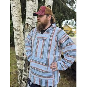  Baja-huppari Vaaleansininen-monivärinen **Koko 3XL**