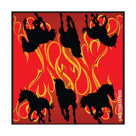 Bandanna huivi Flames & Horses