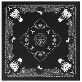  Bandanna huivi Yellowstone Musta