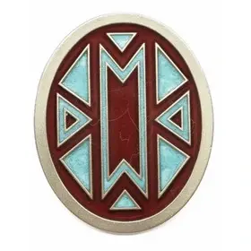  Bolo-kravatti Soikea Aztec-kuviolla