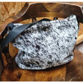 Cowhide iso olkalaukku Made in USA