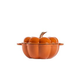   Emaloitu valurautainen kurpitsapata oranssi 1,7 l