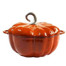   Emaloitu valurautainen kurpitsapata oranssi 2,8 l