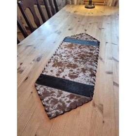  Kaitaliina lehmäntaljasta ruskea-musta 75 cm