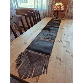  Kaitaliina lehmäntaljasta ruskea-tumman ruskea 195 cm