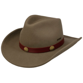  Stetson Western Woolfelt Deep Taupe Conchot 