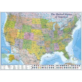  USA Kartta Juliste 100*140cm