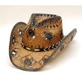 Olkihattu Dark Brown Straw Hat