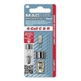 MagLite varapolttimo + adapteri 6-cell C & D (Xenon)