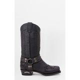 Sendra -bootsit Biker Flora Negro