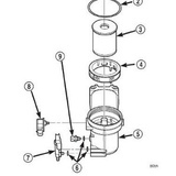 Polttoainesuodatinjalan tiivistesarja Cummins 1994-1999