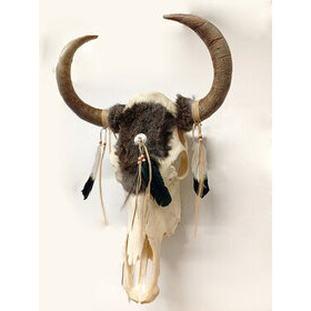 Aito lehmän kallo -seinäkoriste