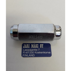 Alumiinivanne mutteri kromattu M14X1.5
