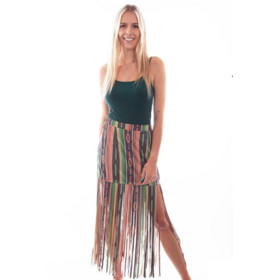 Aztec-kuvioinen hapsuhame