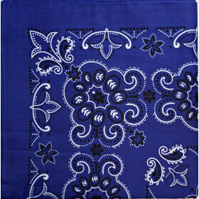 Bandanna huivi JÄTTIKOKO royal sininen