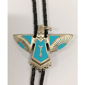 Bolo-kravatti Native Thunderbird Turkoosi