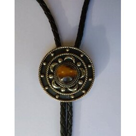 Bolo-kravatti Pyöreä Tiger Eye