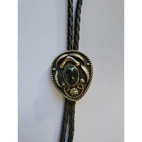 Bolo-kravatti pieni Ovaali, musta