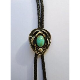 Bolo-kravatti pieni Ovaali, turkoosi