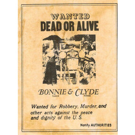 Bonnie & Clyde - Western-juliste