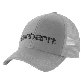 Carhartt Canvas Mesh-Back Logo Graphic Lippalakki Harmaa