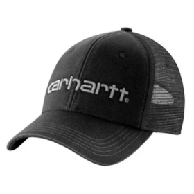 Carhartt Canvas Mesh-Back Logo Graphic Lippalakki Musta