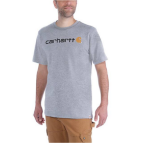 Carhartt Dearborn Relaxed Logo T-paita Vaalea Harmaa