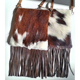 Hapsullinen Cowhide-olkalaukku Made in USA