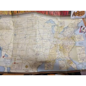 Cracker Barrel -tiekartta 2012