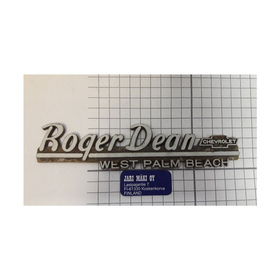 Dealer merkki muovia Roger Dean Chevrolet