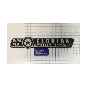 Dealer merkki muovia W.P.B Florida Chrysler