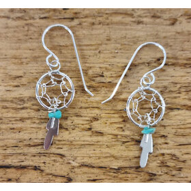 Dream Catcher Turquoise -korvakorut 