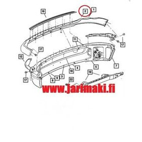 Etuilmanohjain Dodge Ram 1500/2500/3500 2002-2010 (musta)