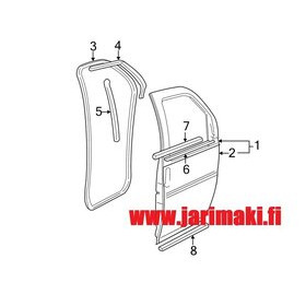 Etuoventiiviste korinpuoli Chevrolet Express 2003-2024