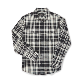 Filson Scout Shirt Black/Cream -flanellipaita (musta-valkoinen)