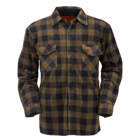 Fleecekauluspaita - Outback Big Shirt, Breen