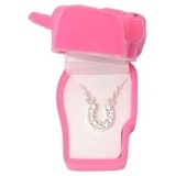 Kaulakoru lahjarasiassa - Hevosenkenkä kirkkailla kivillä