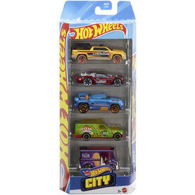 Hot Wheels City -pikkuautosetti 5 kpl