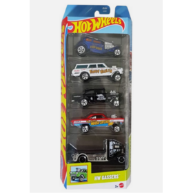 Hot Wheels Gassers -pikkuautosetti 5 kpl 