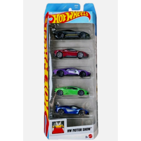 Hot Wheels Motor Show -pikkuautosetti 5 kpl  