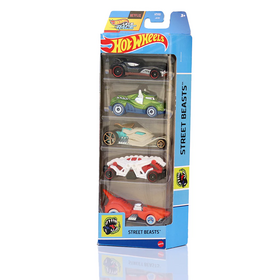 Hot Wheels Street Beasts -pikkuautosetti 5 kpl