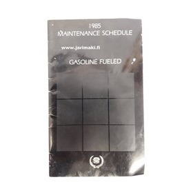 Huolto-ohjelma käytetty Englanniksi Cadillac 1985