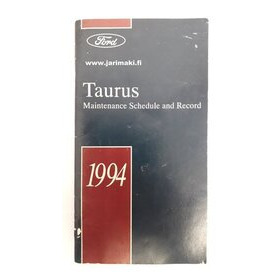 Huolto-ohjelma käytetty Englanniksi Ford Taurus 1994