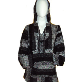 Baja-huppari musta-harmaa **koko S**