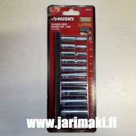 Husky pitkä hylsysarja tuumakoko 10-osaa 1/4" vääntiölle